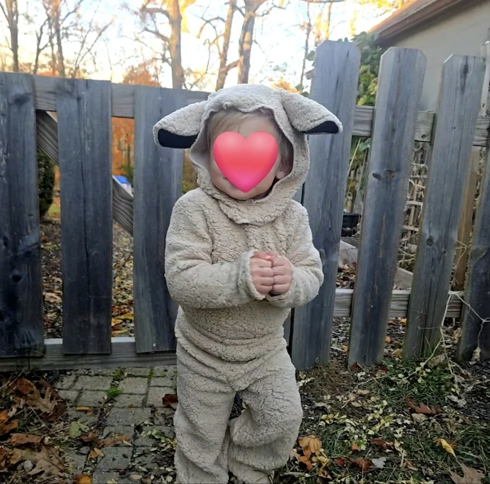 Cream Sheep Kids Costume 18m and 2T - Picture 2 of 7